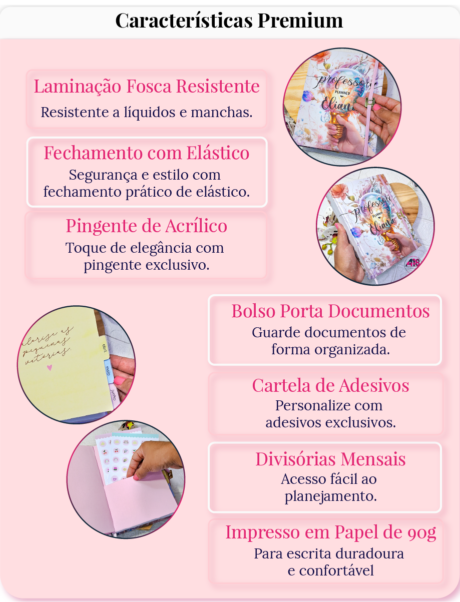 Planner Professor | Pré-Escola Simplifique O Planejamento E Liberte Seu Tempo Com O Planner Professor Da Arte 18 Papelaria De Luxo!